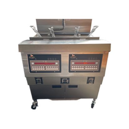 Picture of Fat Chef Gas Chip Fryer, 2 Tank, 4 Busket With Filtration system
