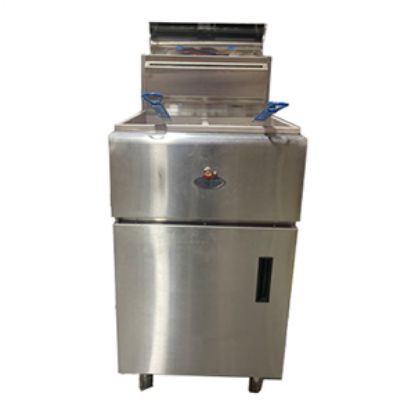 Picture of Fat Chef Reconditioned Gas Double Tank Chip Fryer 