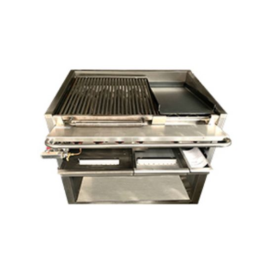 Picture of Fat Chef 36 Inches (9100mm)  Char Broiler with Griddle