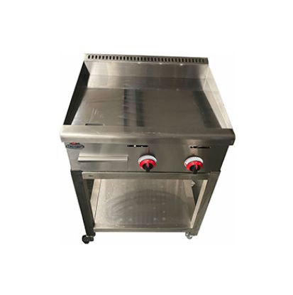 Picture of Fat Chef 2 Burner Chrome Plated Gas Griddle without Stand 