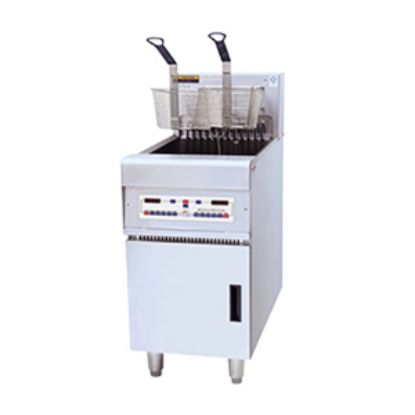 Picture of Fat Chef Electric Chip Fryer Split Tank, 2 Basket 