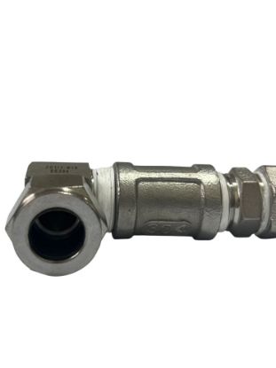 Picture of Chinese Henny Penny oil pump gage Stainless steel 90 degree angle ball valve 